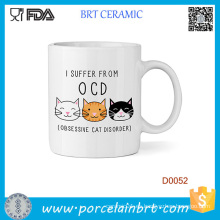 Sufro del desorden obsesivo del gato taza de la taza 11oz